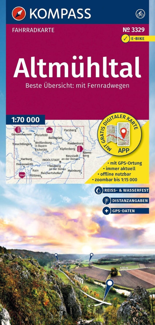 Altmuhltal-Radweg Cycling Map