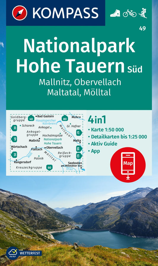 Mallnitz - Obervellac hiking map