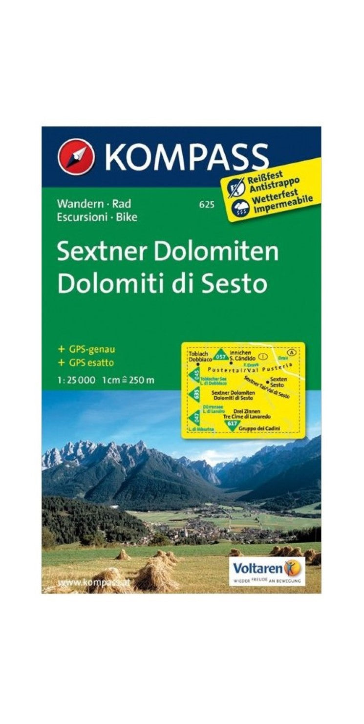 Dolomiti di Sesto Hiking Map & Guide