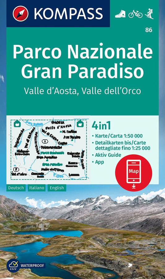 Gran Paradiso - Valle d'Aosta Hiking Map