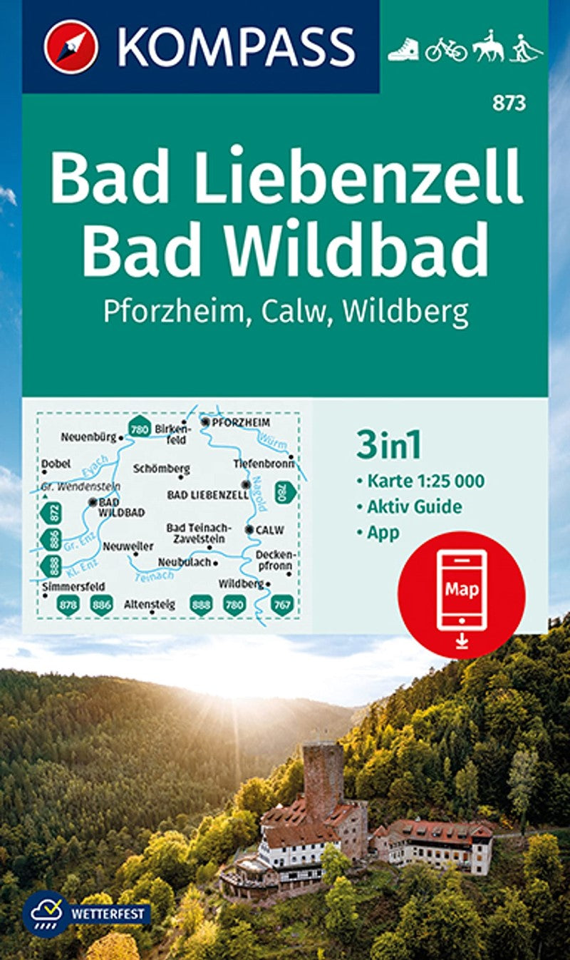Bad Liebenzell & Bad Wildbad Hiking Map