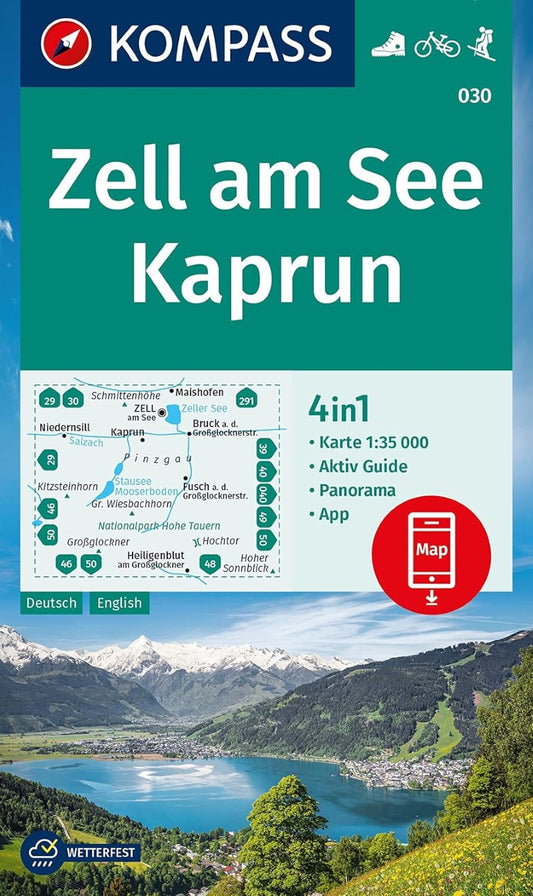 Zell am See - Kaprun - Europa Sportregion Hiking Map