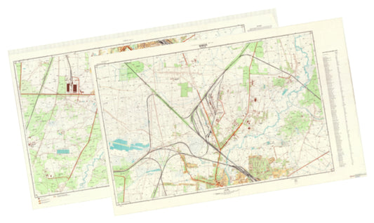 Kovel (Ukraine) 2-Sheet Set - Soviet Military City Plans