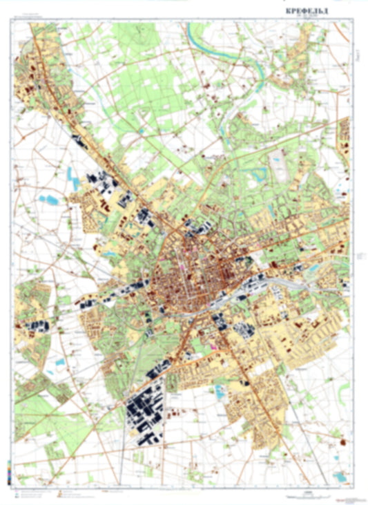 Krefeld 1 (Germany) - Soviet Military City Plans