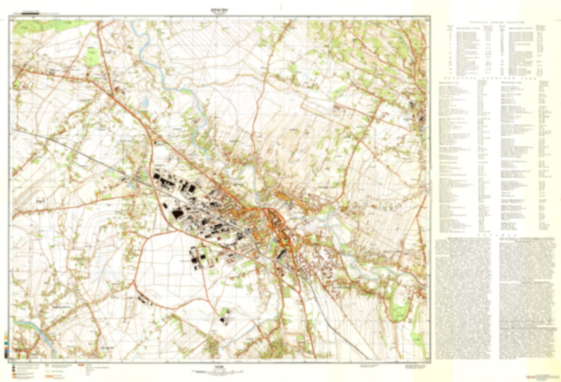 Krosno (Poland) - Soviet Military City Plans