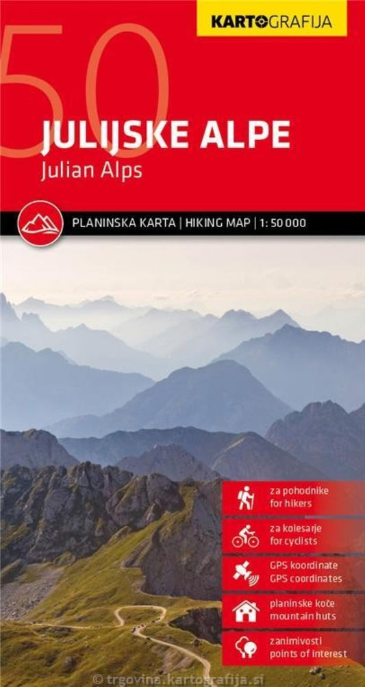 Julian Alps Hiking Map