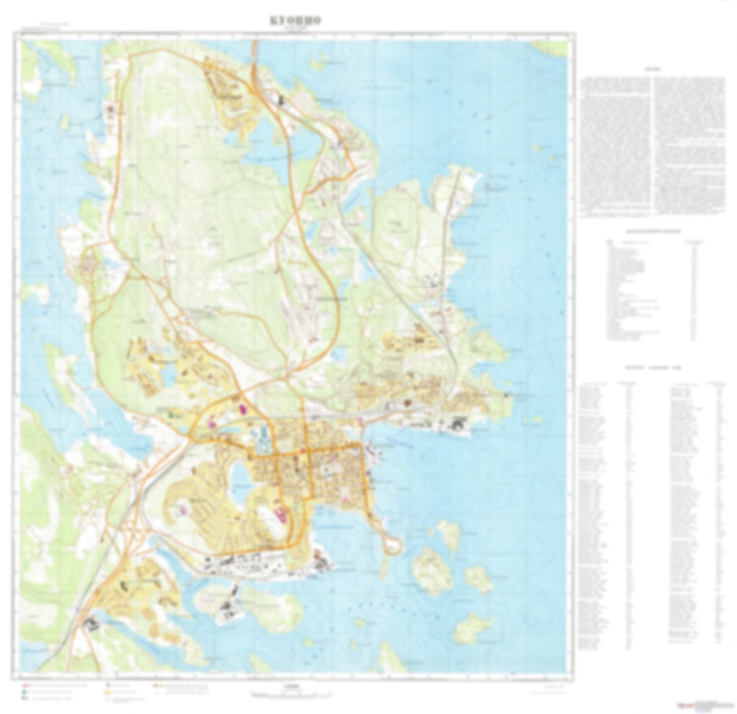 Kuopio (Finland) - Soviet Military City Plans