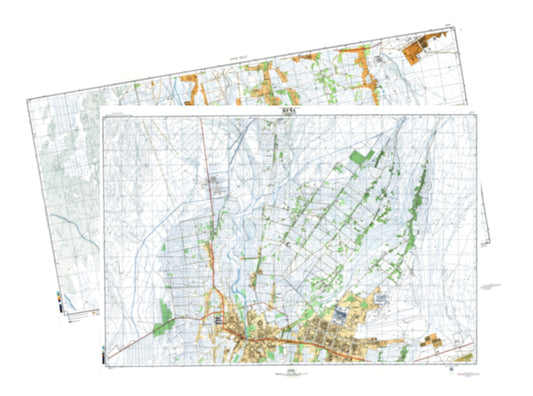 Kuqa (China) 2-Sheet Set - Soviet Military City Plans
