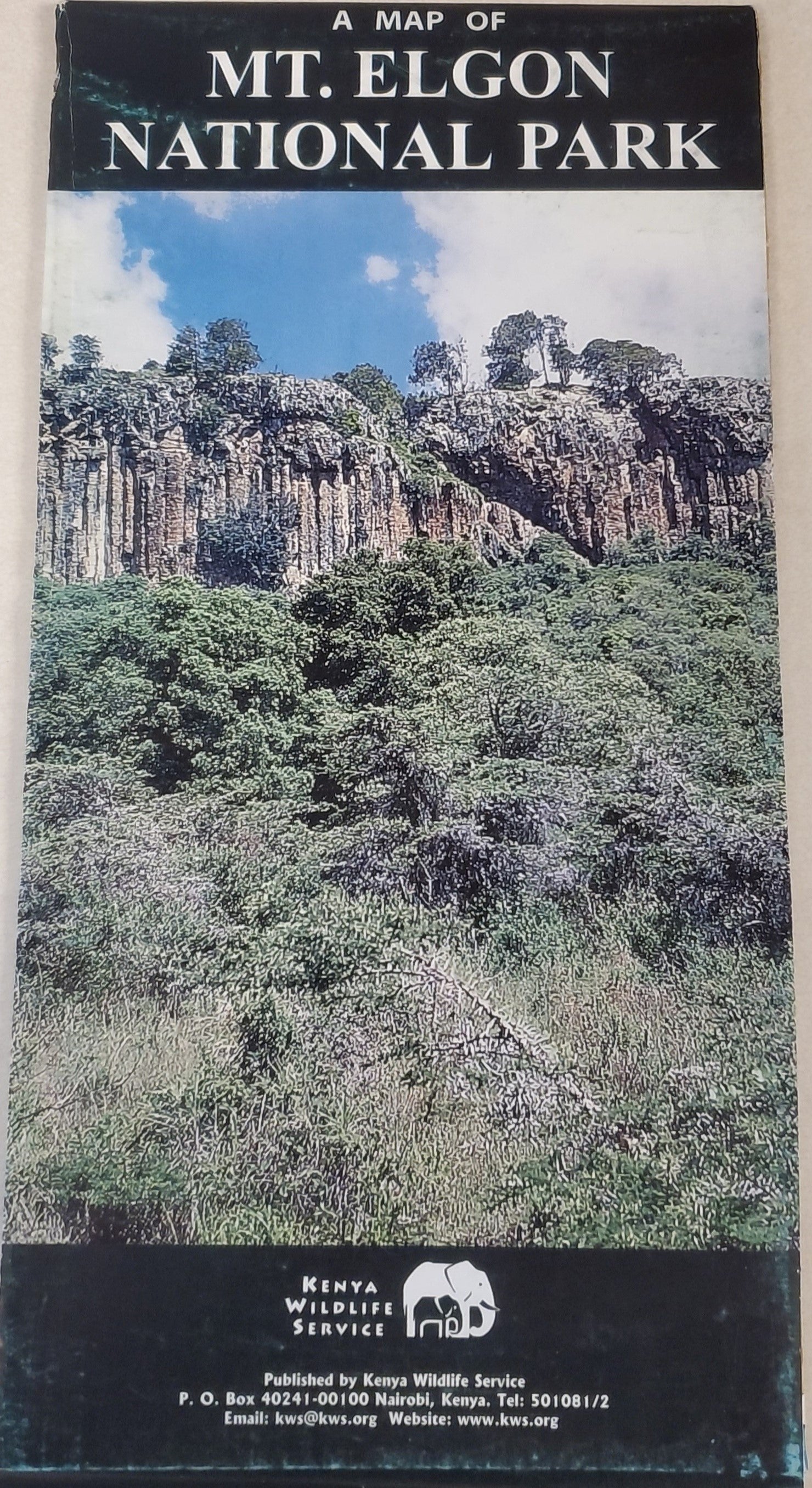 A Map of Mt. Elgon National Park