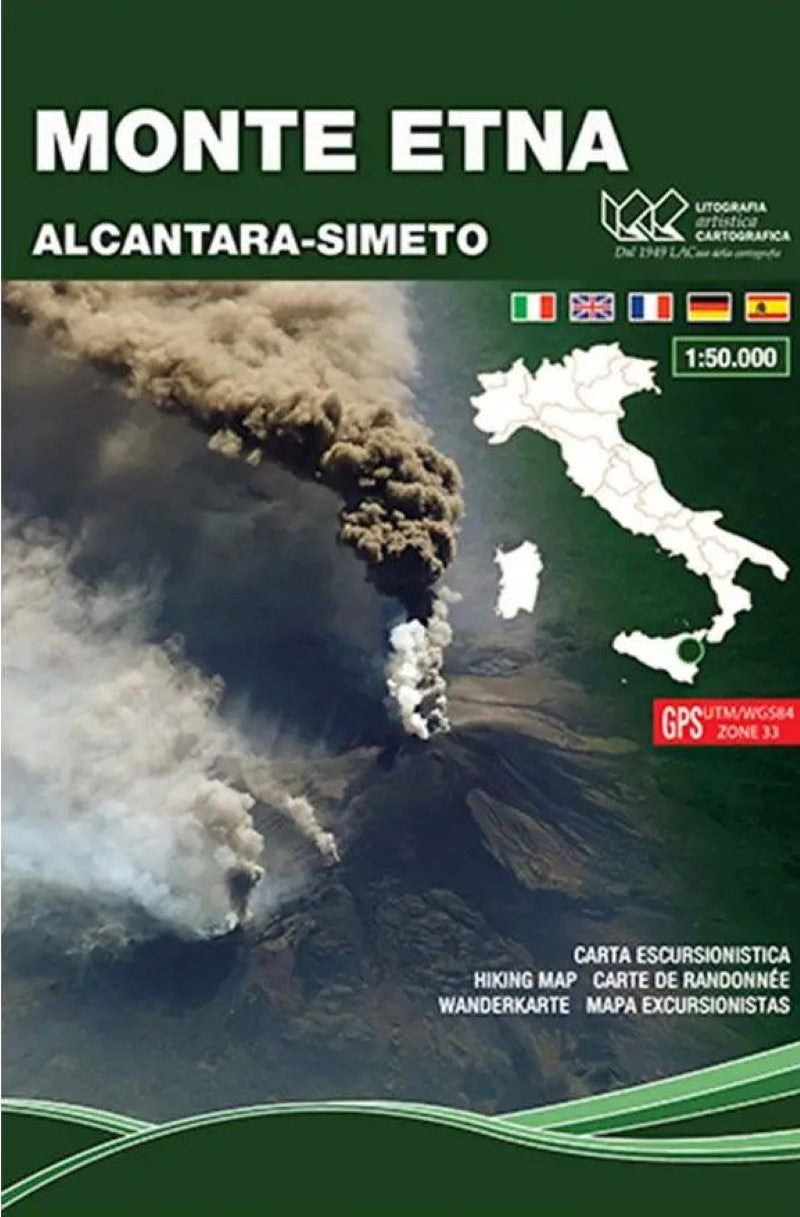 Monte Etna, Alcantara-Simeto : carta escursionistica 1:50.000 = Monte Etna, Alcantara-Simeto : map of outdoor activities 1:50.000