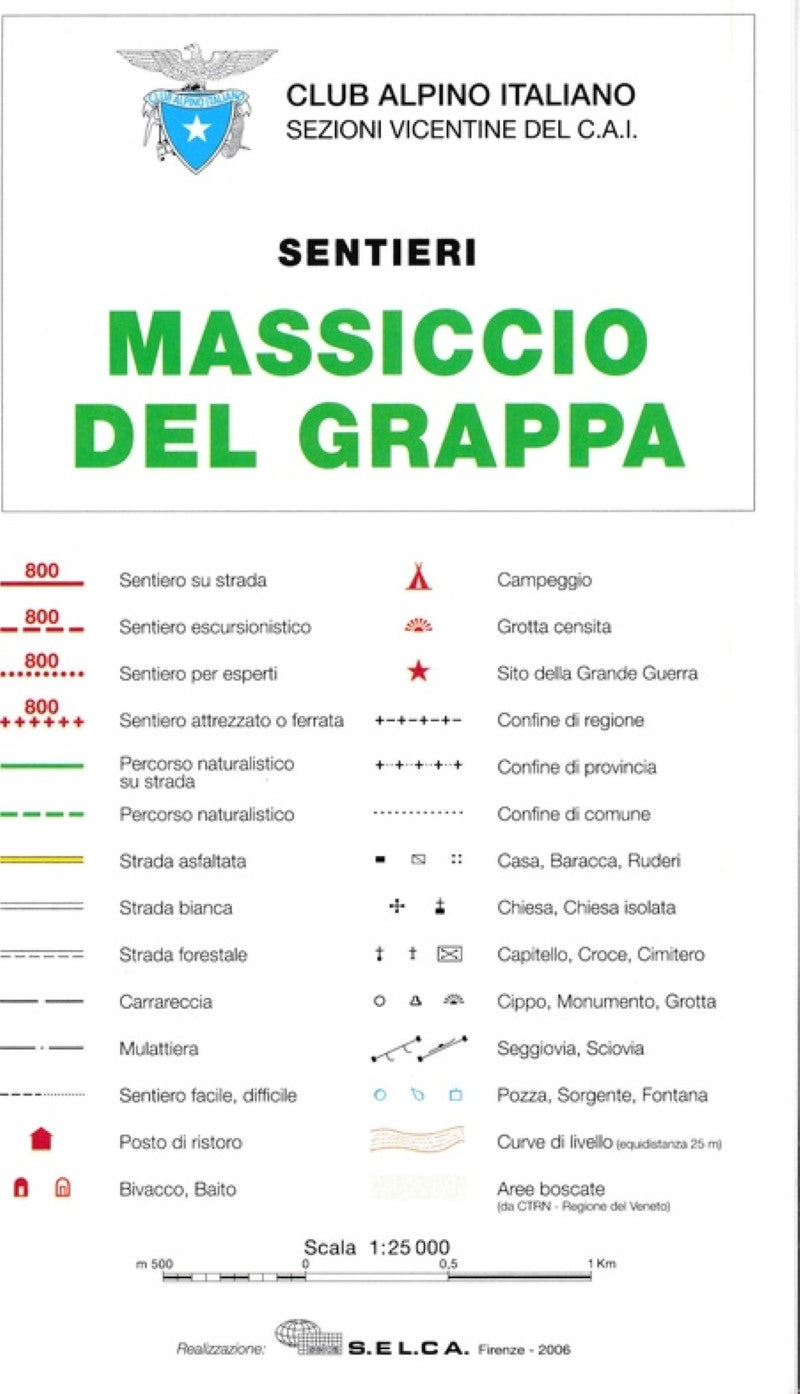 Massiccio del Grappa : Sentieri-Rifugi