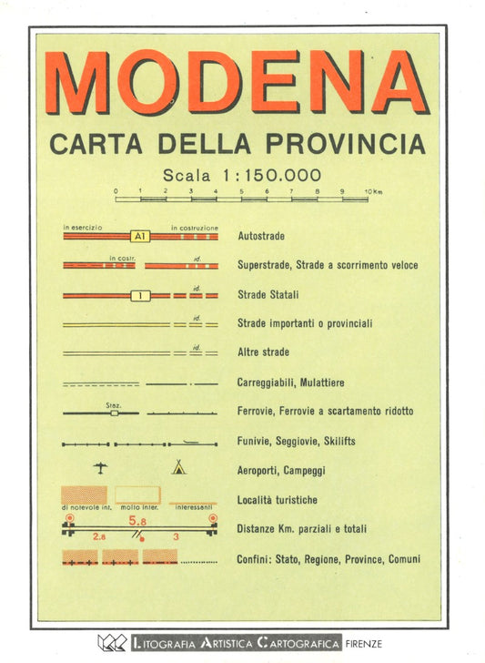 Modena : carta della provincia