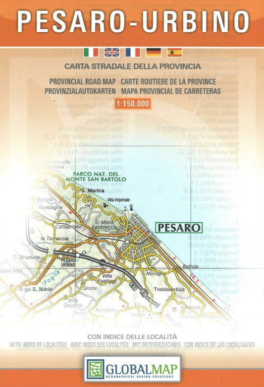 Pesaro-Urbino : carta stradale della provincia