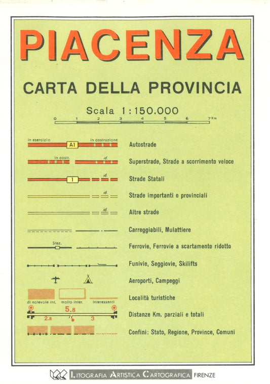 Piacenza : carta della provincia