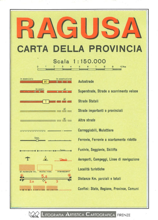Ragusa : carta della provincia