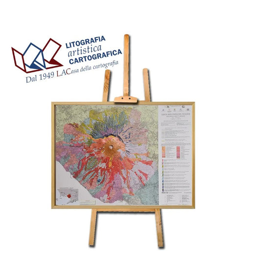 Vesuvius - Geological Raised Relief Map 69 x 91 cm