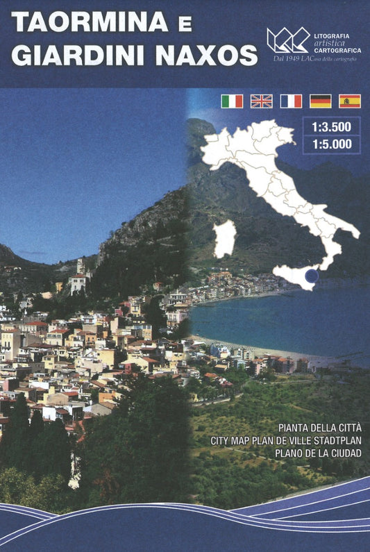 Taormina : Giardini Naxos pianta della citta