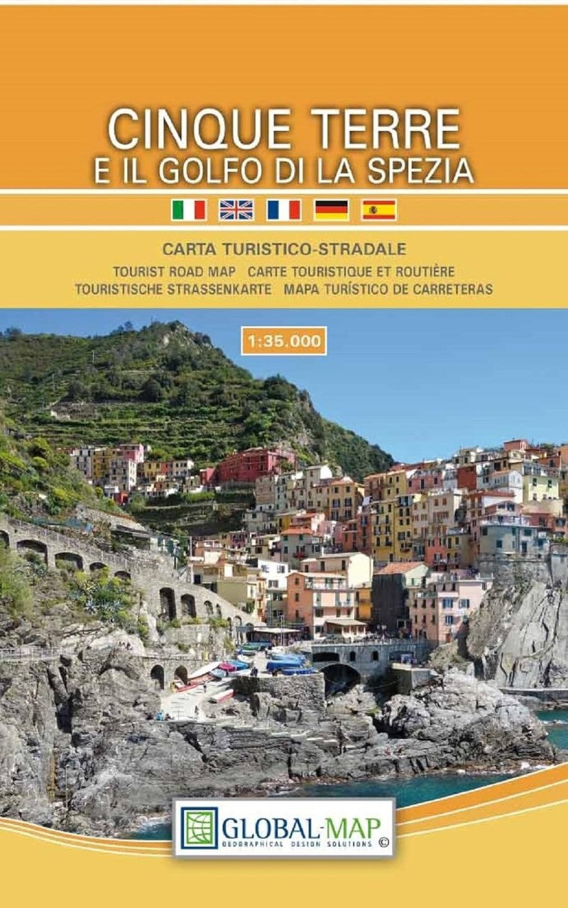 Cinque Terre e il Golfo di la Spezia Carta Turistica-Stradale