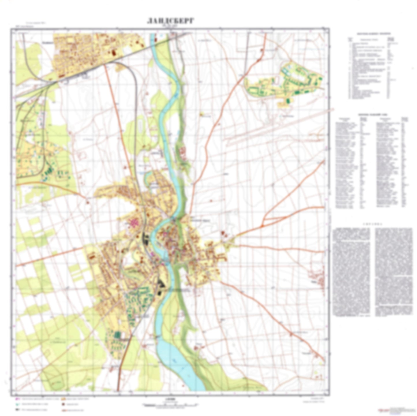 Landsberg (Germany) - Soviet Military City Plans