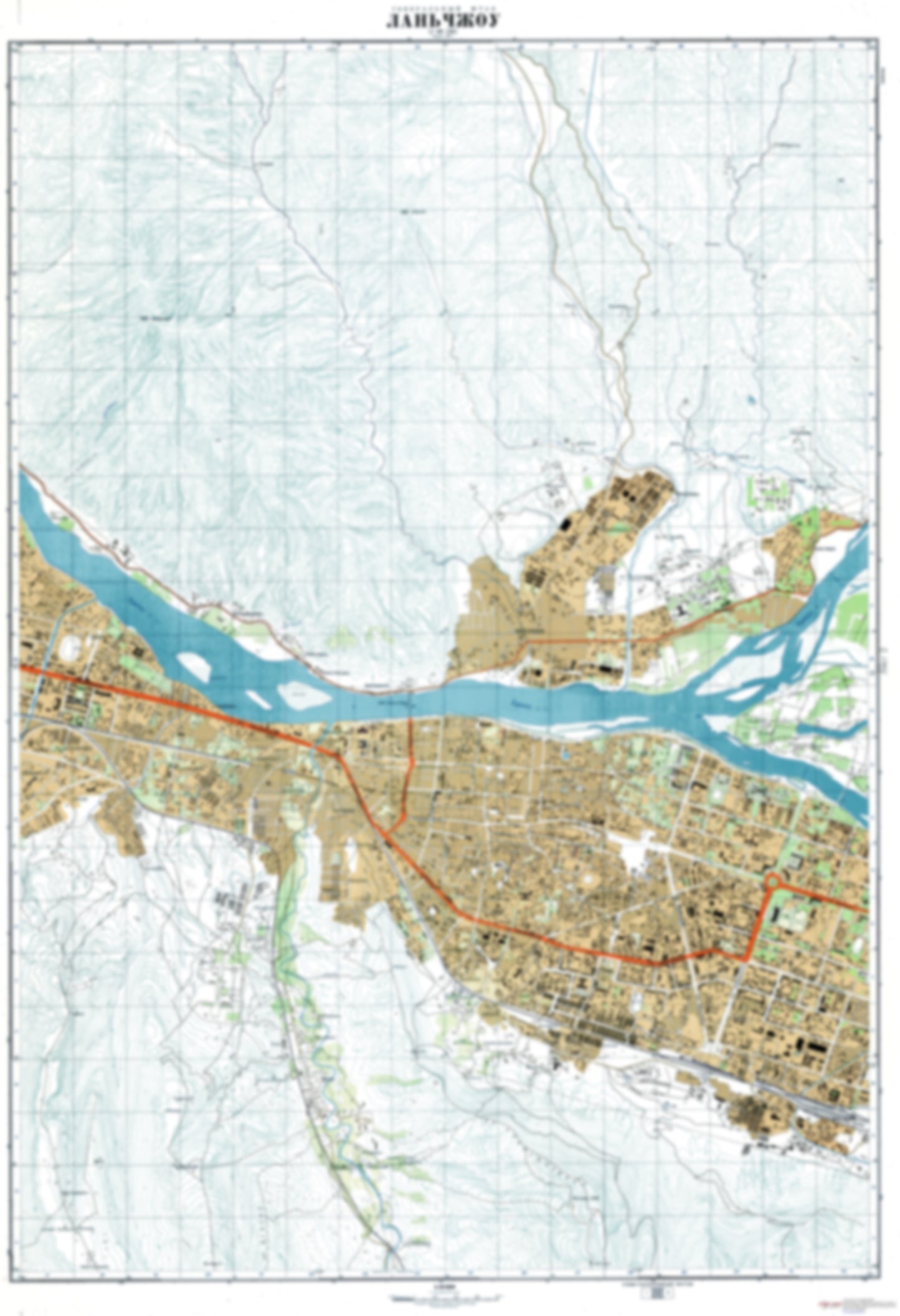 Lanzhou 2 (China) - Soviet Military City Plans