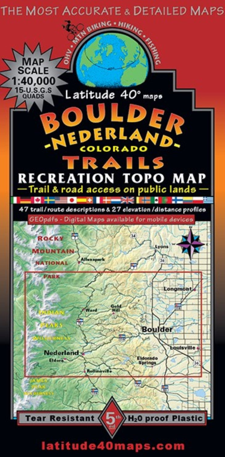 Boulder – Nederland Trails Map