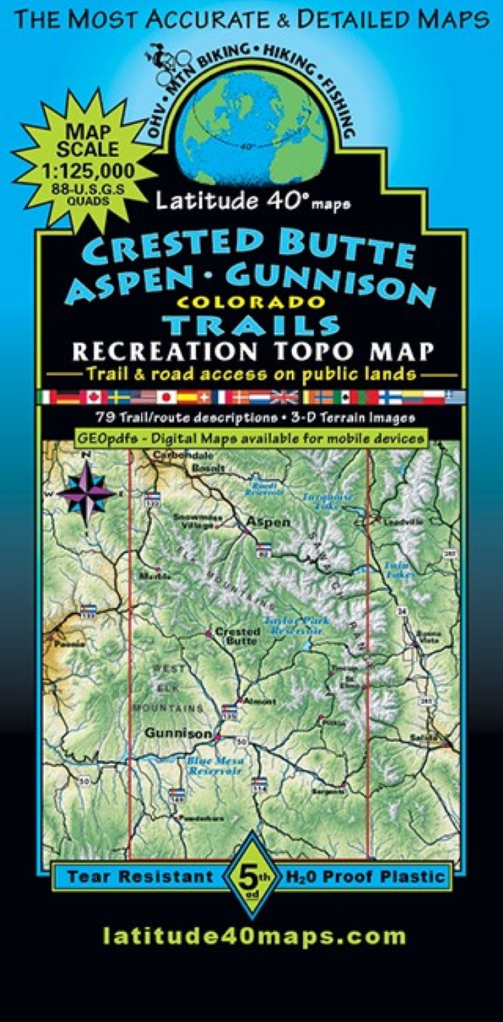 Crested Butte – Aspen – Gunnison Trails Map