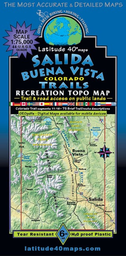 Salida – Buena Vista Trails Hiking Map