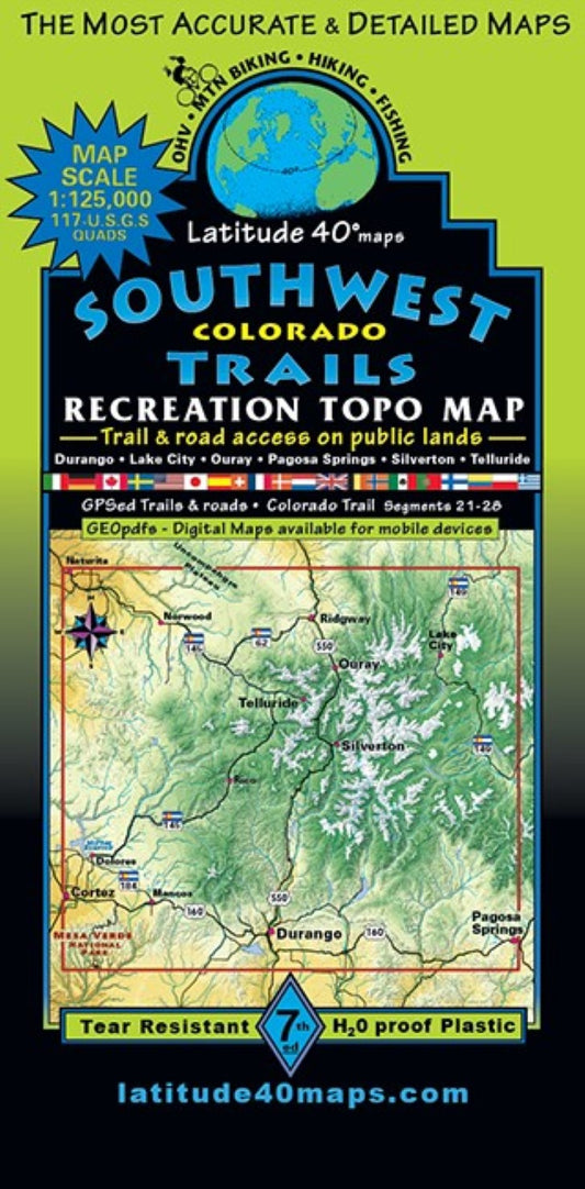 Southwest Colorado Trails Map