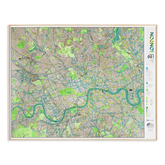 London Street Map, Version 1 - Laminated