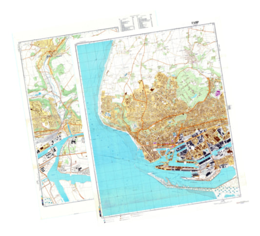 Le Havre (France) 2-Sheet Set - Soviet Military City Plans