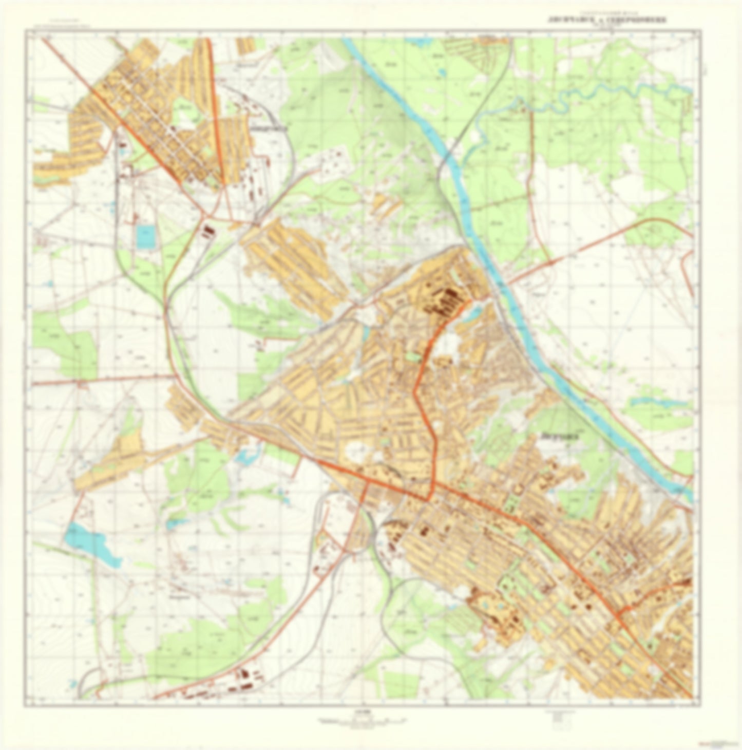 Lisichansk, Severodonetsk 1 (Ukraine) - Soviet Military City Plans