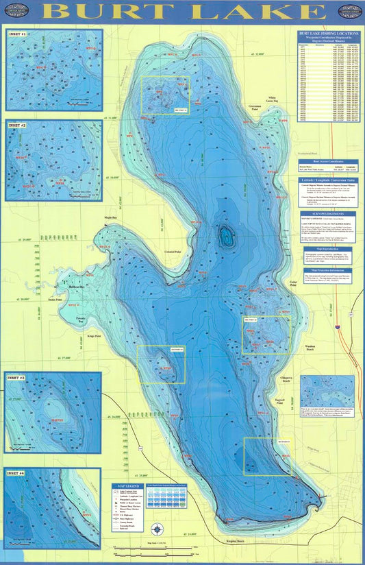 Burt/Mullet Lake Laminated