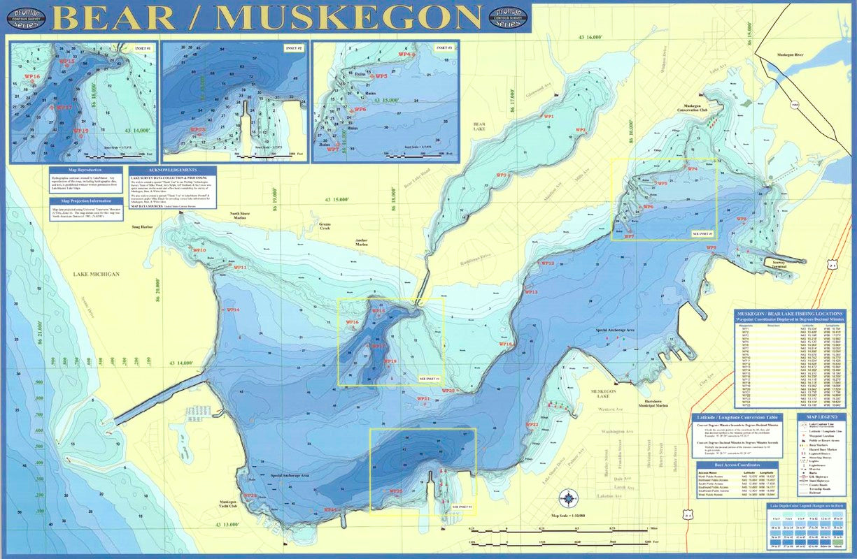 Muskegon/Bear/White Lake Laminated