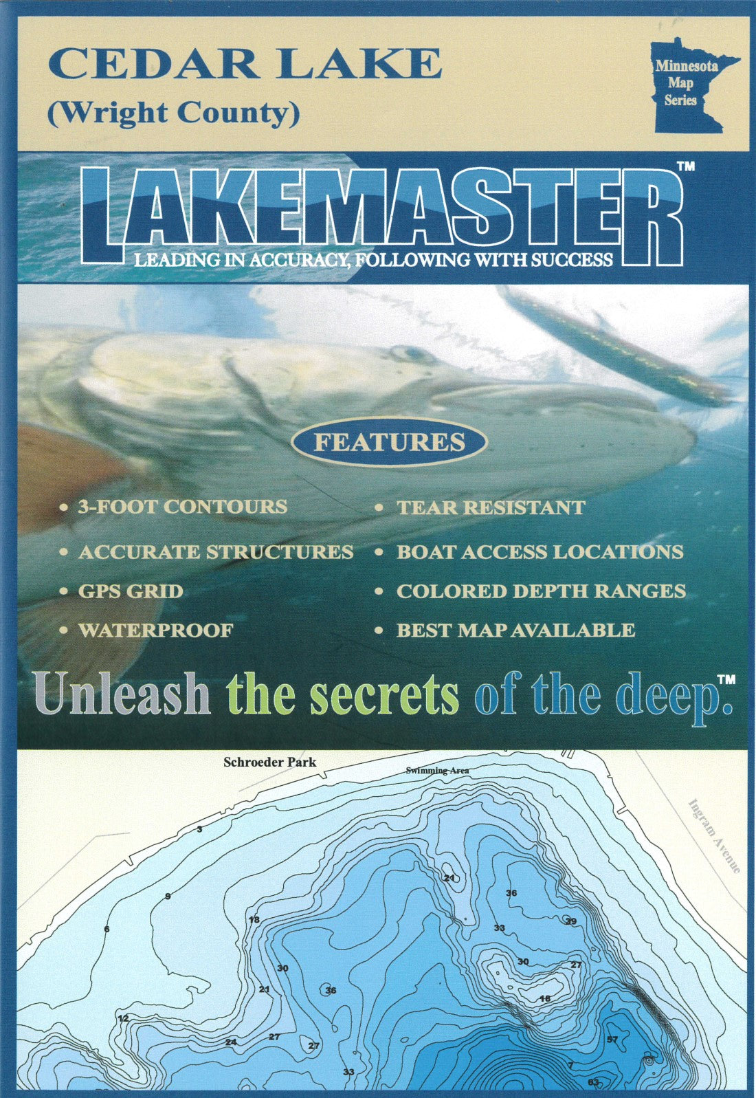 Lake Cedar Wright Co Lake Map