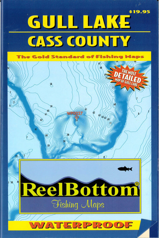 Gull Lake Cass County, MN Lake Map