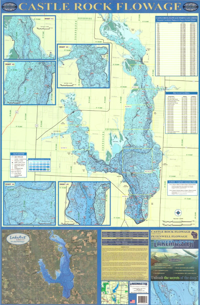 Castle Rock Laminated Map – Longitude Maps