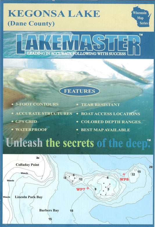 Kegonsa Lake Dane Co Lake Map