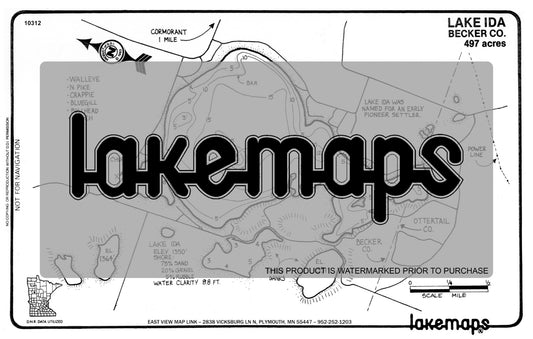 Becker County, MN - IDA - Lakemap - 10312