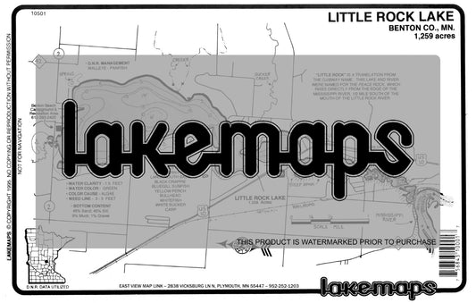 Benton County, MN - LITTLE ROCK - Lakemap - 10501