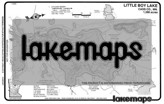 Cass County, MN - LITTLE BOY - Lakemap - 11020