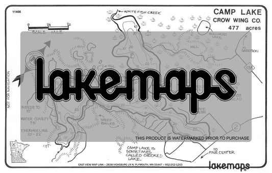 Crow Wing County, MN - CAMP - Lakemap - 11406