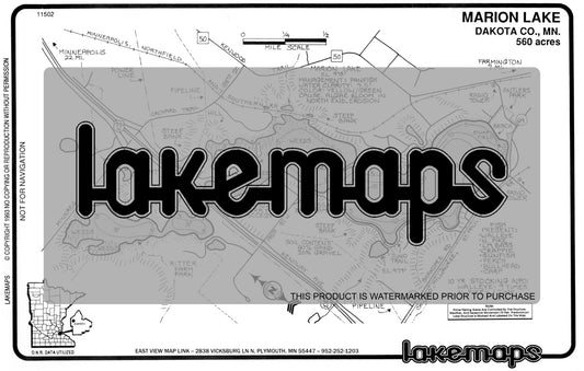 Dakota County, MN - MARION - Lakemap - 11502