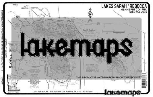 Hennepin County, MN - SARAH / Rebecca - Lakemap - 11815