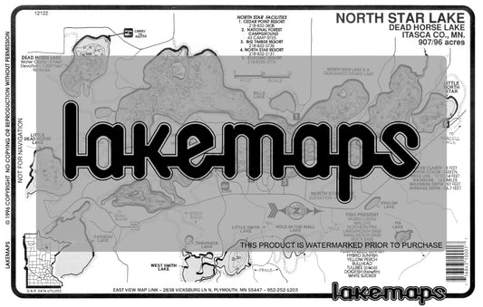 Itasca County, MN - NORTH STAR - Lakemap - 12122