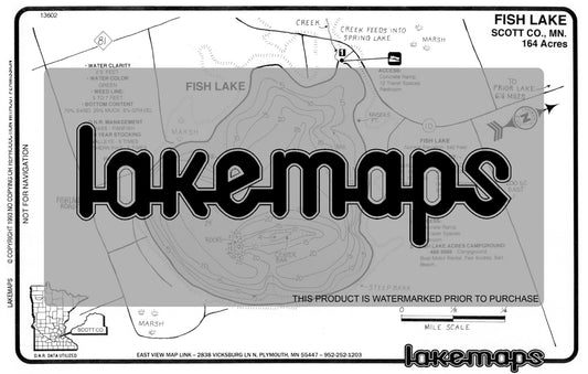 Scott County, MN - FISH - Lakemap - 13602