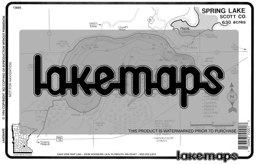 Scott County, MN - SPRING - Lakemap - 13605