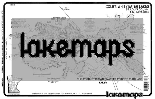 St. Louis County, MN - COLBY / Whitewater - Lakemap - 13812