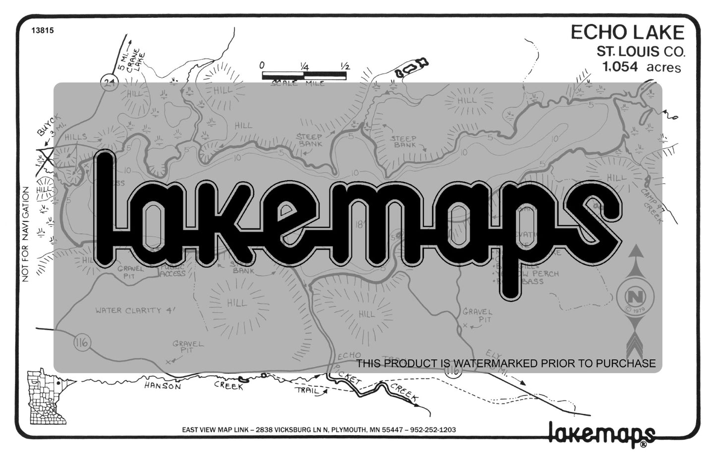 St. Louis County, MN - ECHO - Lakemap - 13815