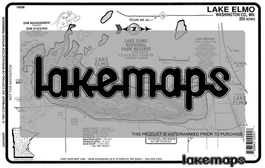 Washington County, MN - ELMO - Lakemap - 14306