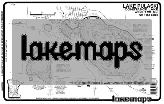 Wright County, MN - PULASKI / Constance - Lakemap - 14426